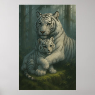 White Tiger – Guardian of Light – ManJiangHong Art Poster