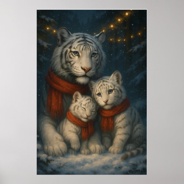 White Tiger – Guardian of Light – ManJiangHong Art Poster (Front)