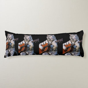 White Tiger Guitar Nocturne – Minimal Body Pillow