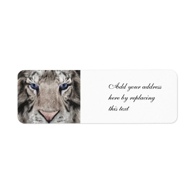 White Tiger Head Wildlife Aesthetic (Front)