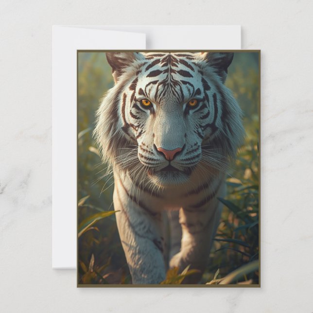 White tiger holiday card (Front)