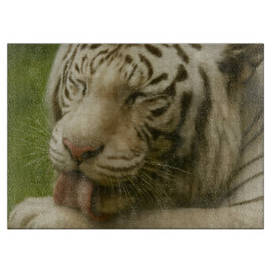 White Tiger in Private Grooming Ritual Cutting Board