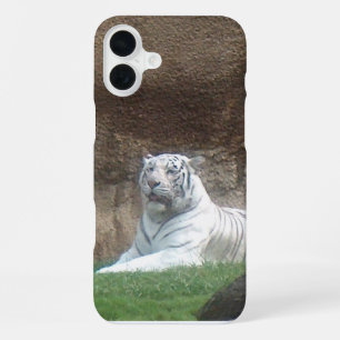 White Tiger iPhone 16 Plus Case