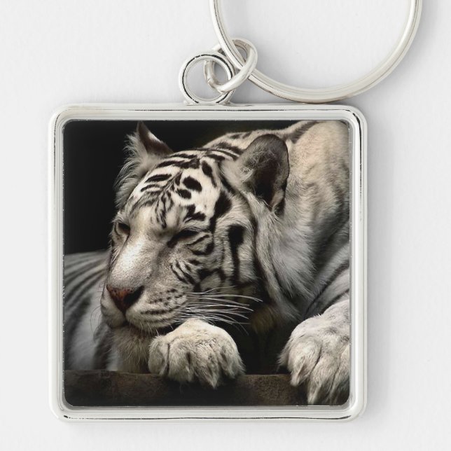 White Tiger Keychain (Front)