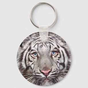 White Tiger Keychain