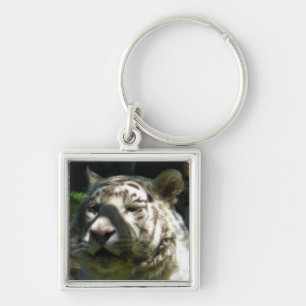 White Tiger Keychain