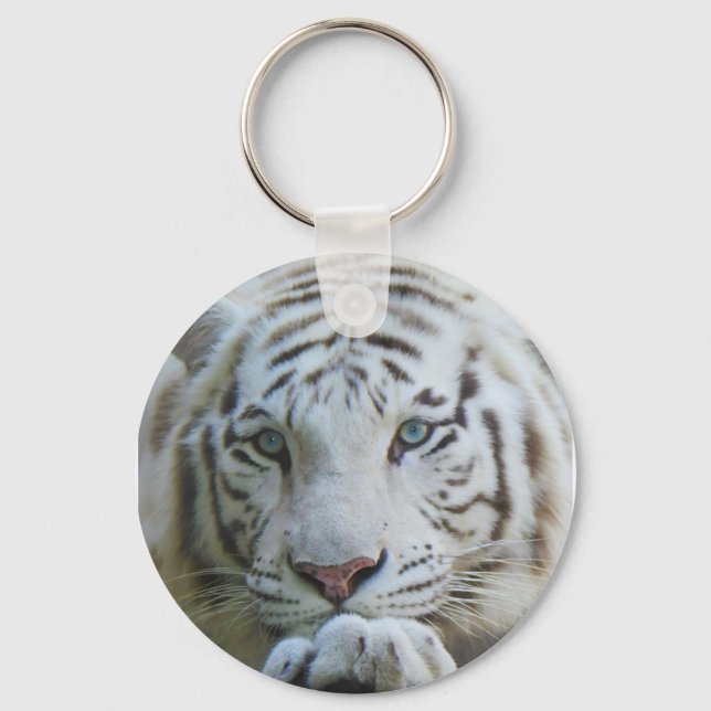White Tiger Keychain (Front)
