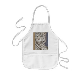 White Tiger Kids Apron