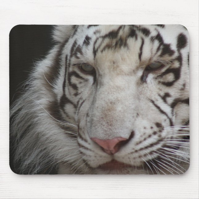 White Tiger Mouse Pad (Front)