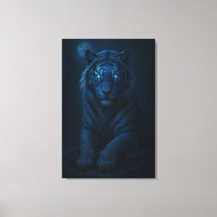 White Tiger – Mystical Fantasy Portrait – ManJiang Canvas Print
