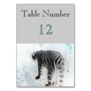White Tiger Table Number
