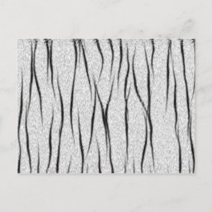 White tiger texture postcard