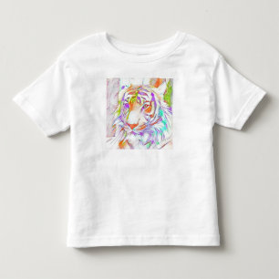 White tiger toddler t-shirt