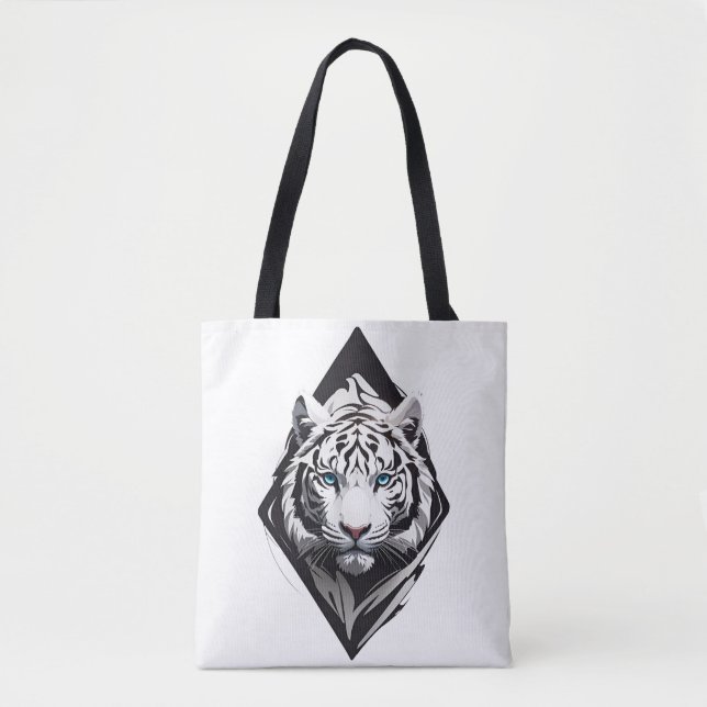 White Tiger Tote Bag (Front)