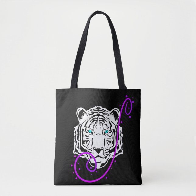 White Tiger Tote Bag (Front)