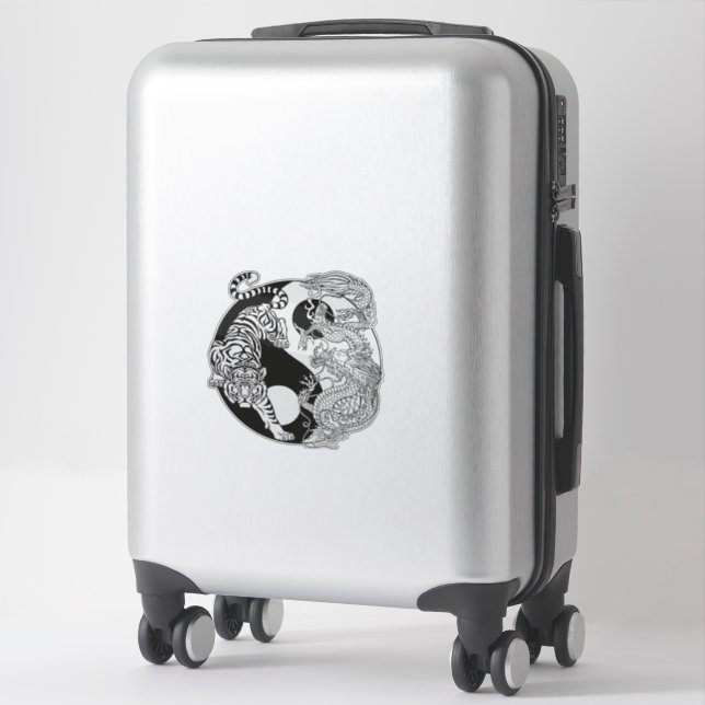 White tiger versus green dragon in the yin yang (Suitcase)