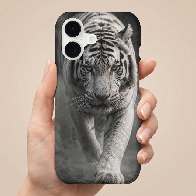 White Tiger Walking Through Smoke (Creator Uploaded)