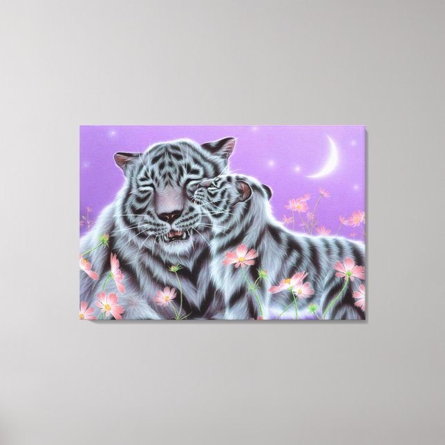 White Tigers Canvas Print (Front)