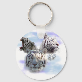 White Tigers Keychain