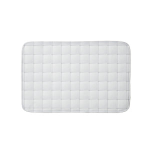White tile bath mat