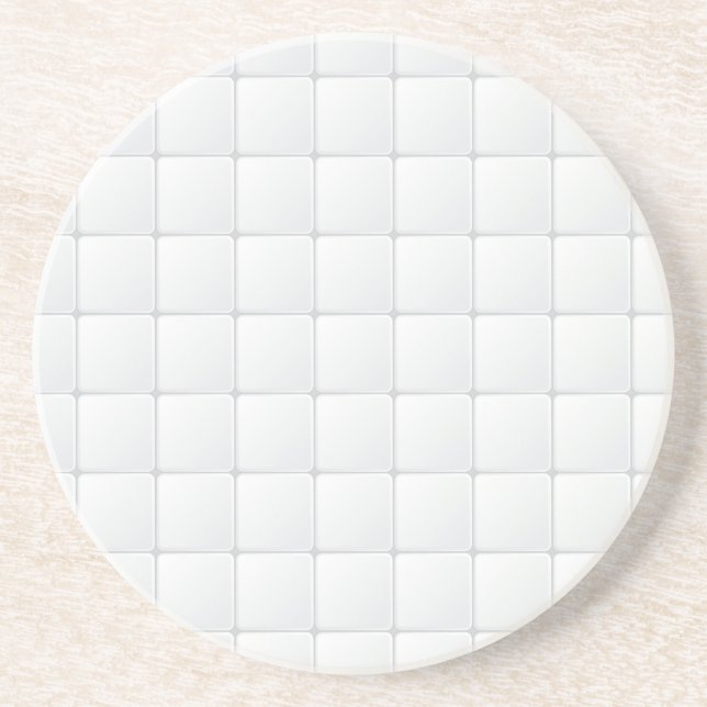 White tile coaster (Front)