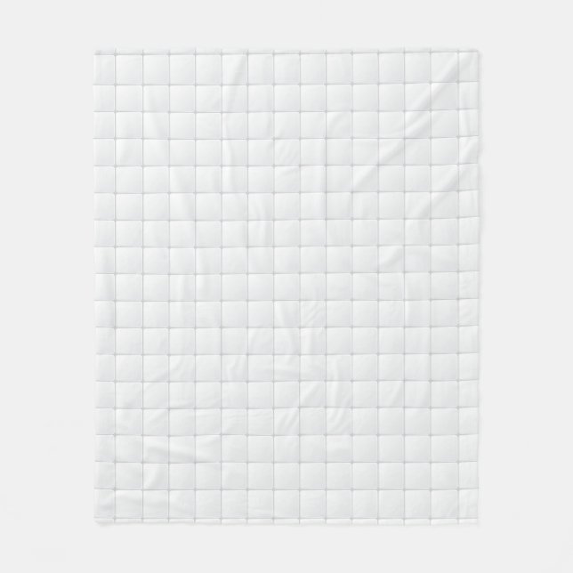 White tile fleece blanket (Front)