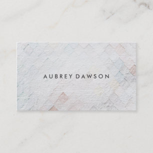 White Tile Grunge Pattern Business Card