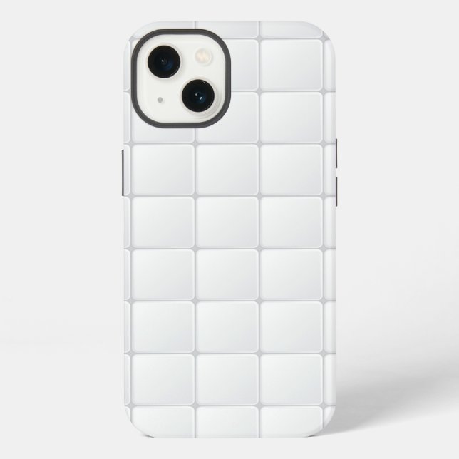 White tile iPhone case (Back)