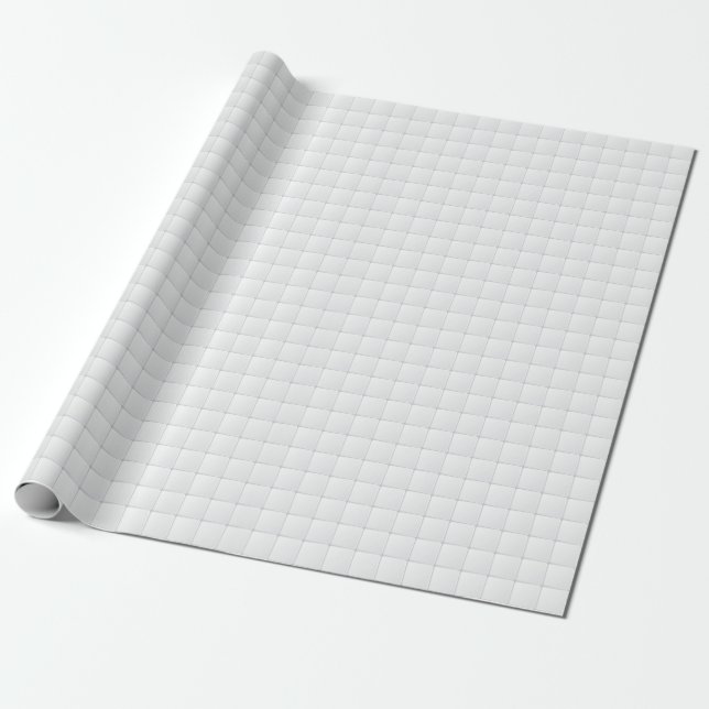 White tile wrapping paper (Unrolled)