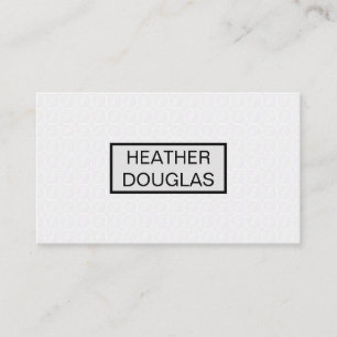 White Tiling Pattern Business Card