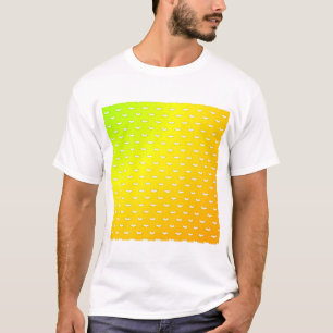 White Tiny Bats Yellow T-Shirt