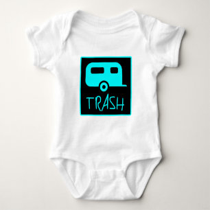 White Trailer Park Trash Poor Dumb Redneck Baby Bodysuit