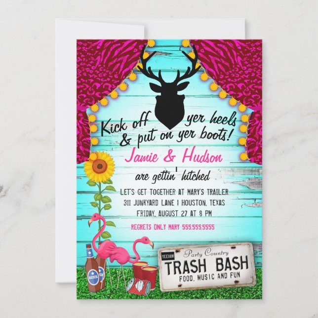 White Trash Bash Invitation (Front)