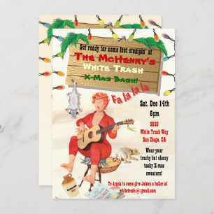 White Trash Christmas Bash Invitations