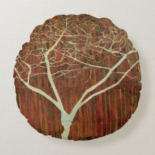 White Tree 2006 Round Pillow