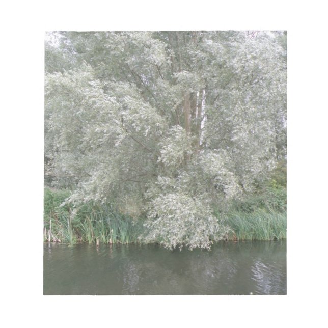 White Tree and River Landscape Notepad (Front)