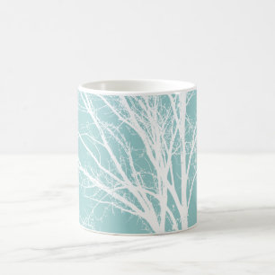 White Tree Branches Coffee Mug