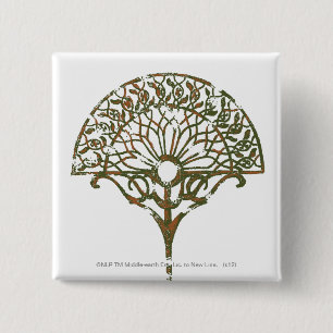 White Tree of Númenor 2 Inch Square Button