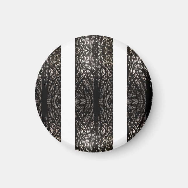 White trees pattern magnet (Front)