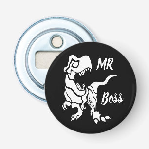 White Trex the Boss Dino Bottle Opener
