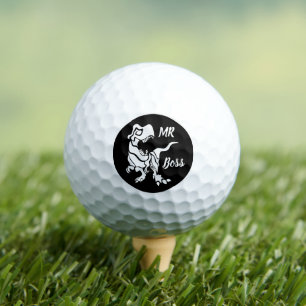 White Trex the Boss Dino Golf Balls