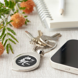 White Trex the Boss Dino Keychain