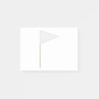 White triangle toothpick flag