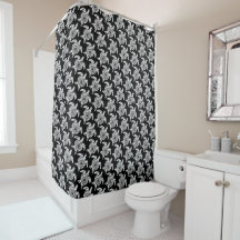 White Tribal Turtle Pattern Over Black