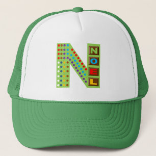 White Trucker cap/green CHRISTMAS CHOCOLATBONBONS Hat