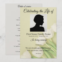 White tulip order of service