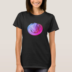 White Tulip Petals Tinted Abstract Floral T-Shirt