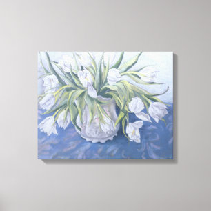 White Tulips Canvas Print