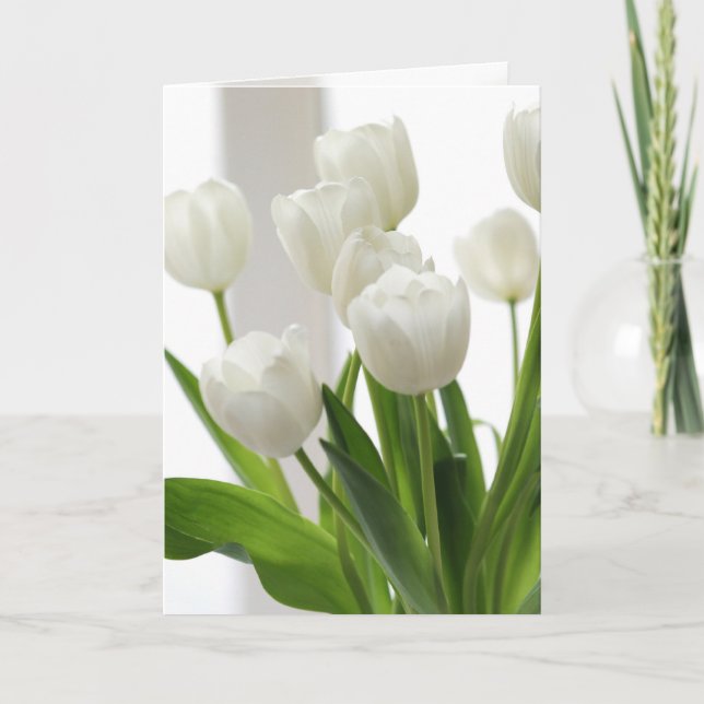 White Tulips Card (Front)
