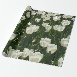White Tulips for a delicate flower. Wrapping Paper
